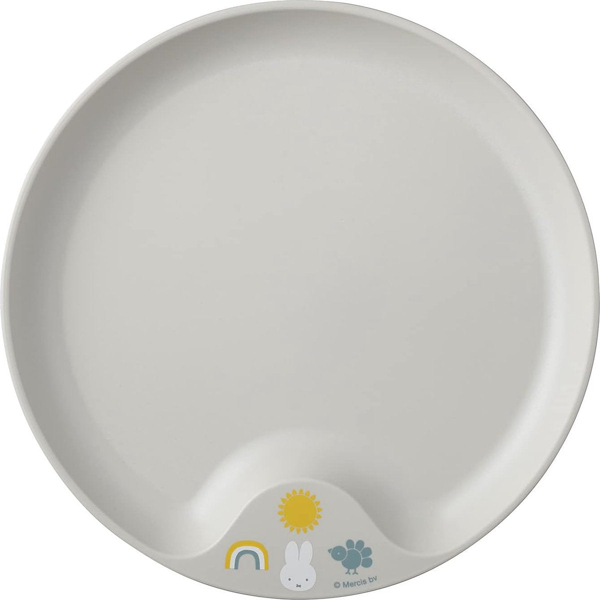 LÄSSIG Kinderbord zonder melamine, BPA-vrij, voor vaatwasser en magnetron/ bord, effen antraciet LÄSSIG Kinderbord zonder melamine, BPA-vrij, voor vaatwasser en magnetron/ bord, effen antraciet