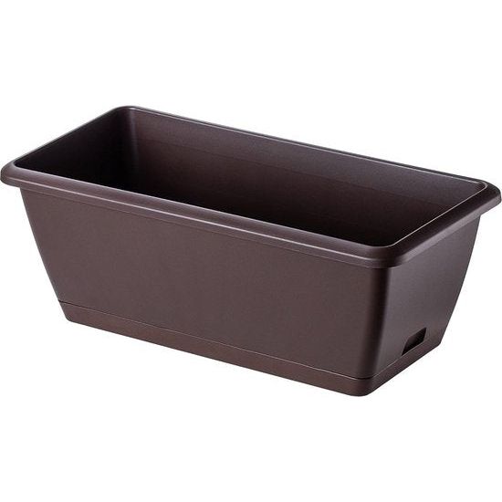KADAX Bloembak 60 cm 4-delig set Balkonbakken – Kunststof plantenbak voor balkon & tuin, antraciet, weerbestendig & stabiel, ideaal voor bloemen & kruiden KADAX Bloembak 60 cm 4-delig set Balkonbakken – Kunststof plantenbak voor balkon & tuin, antraciet, weerbestendig & stabiel, ideaal voor bloemen & kruiden