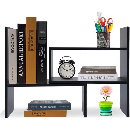 Decopatent® Bureau Organizer - Bamboe - Hout - Met Boekenhouder Boekenstandaard Boekenrek Buro Organizer Boekenplank Decopatent® Bureau Organizer - Bamboe - Hout - Met Boekenhouder Boekenstandaard Boekenrek Buro Organizer Boekenplank