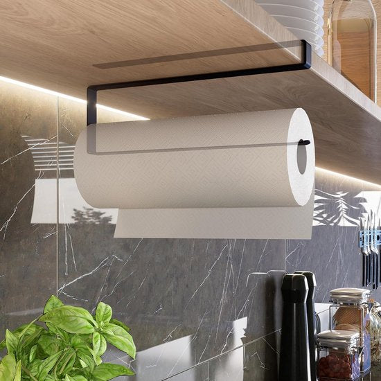 Gewtur Keukenrolhouder met spuitfles, roestvrij staal, antislip Gewtur Keukenrolhouder met spuitfles, roestvrij staal, antislip
