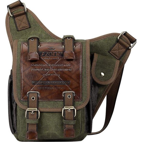 FANDARE Men's Chest Bag Shoulder Bag Sling Crossbody Bag Women's Waist Bag Modern Shoulder Bag Mobile Phone Bag for Hiking Travel Crossover Daypack, Camouflage