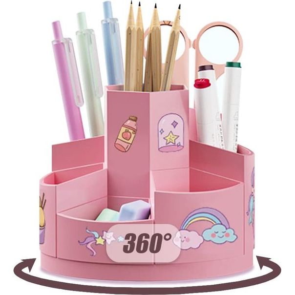 Desk organizer - 360° draaibaar bureau opruimsysteem voor maximale