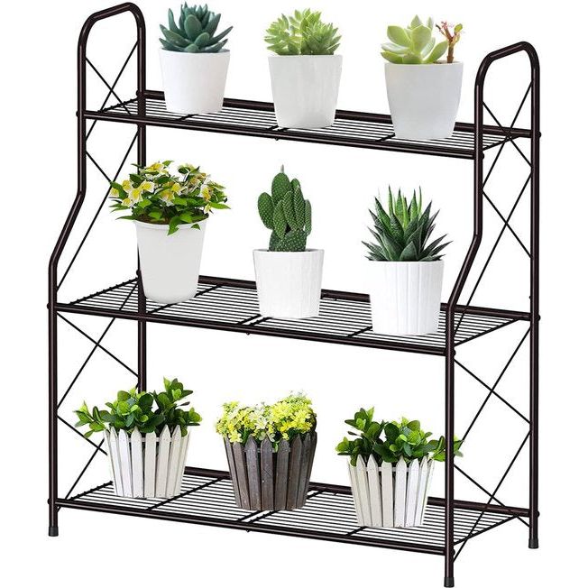 STLOVe ® Plantenrekken Binnenshuis, Hoekbloemrekken Met Meerdere Lagen, Houten Metalen Plantenrekken,3-Laags Hoge Bloemstandaard, Potstandaard Tuin/Woonkamer Buiten STLOVe ® Plantenrekken Binnenshuis, Hoekbloemrekken Met Meerdere Lagen, Houten Metalen Plantenrekken,3-Laags Hoge Bloemstandaard, Potstandaard Tuin/Woonkamer Buiten