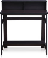 Simplistic Computertafel, pc-tafel, bureautafel, donker walnoot, 80,3 (breedte) x 90,4 (hoogte) x 45,5 (diepte) cm