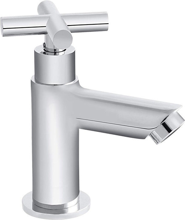 Badkamer koudwaterkraan met aansluitslang