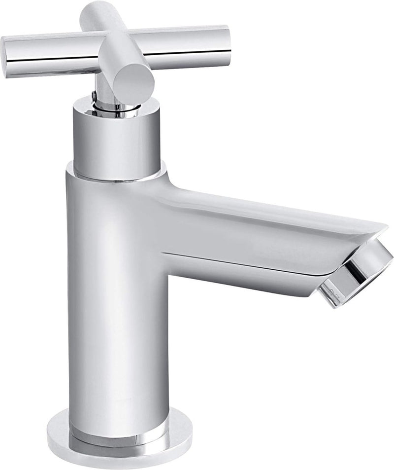 Badkamer koudwaterkraan met aansluitslang