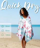 Strandhanddoek, microvezel, handdoek, badhanddoek, maat XXL (180 cm x 80 cm), zandvrij, licht, sneldrogend, strandhanddoek voor dames, heren, kinderen, strand, reizen, sport, yoga, 2024,