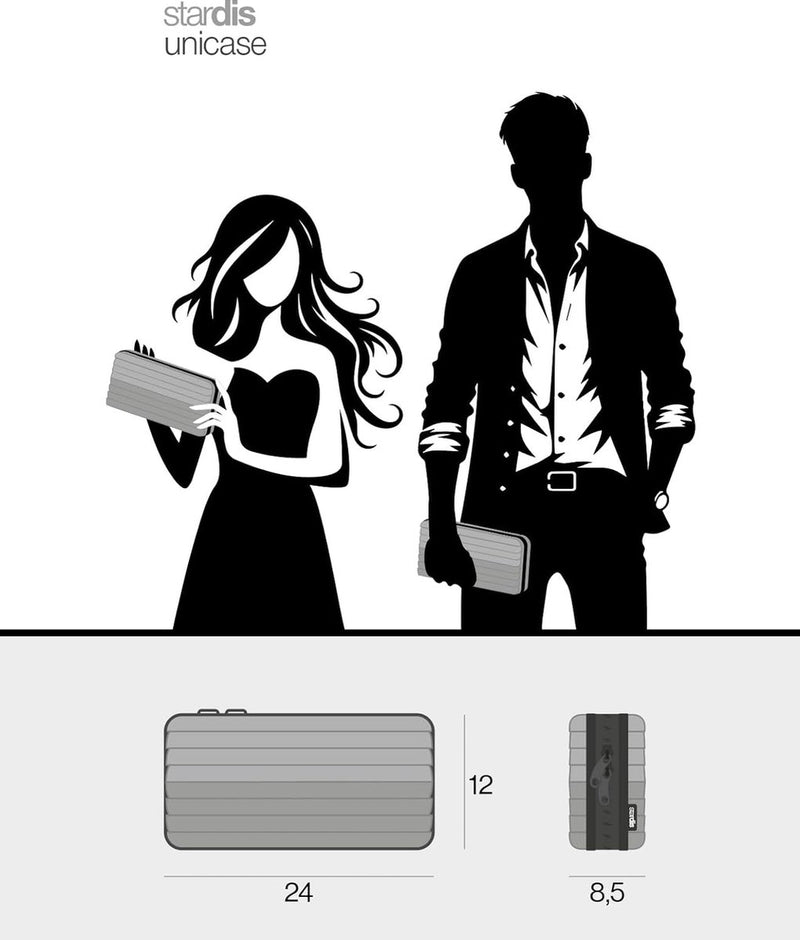 Cosmetische tas harde schaal toilettas hardcase dames heren toilettas in koffervorm flight-beautycase waterdicht mini-koffer look waszak voor vrouwen, mannen, kinderen