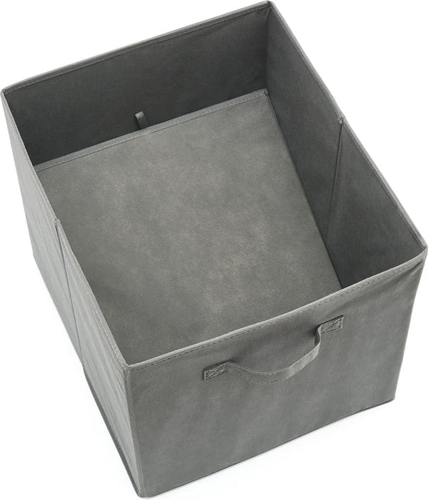 Set van 4 opbergmanden, opvouwbare stoffen kubusdozen voor kinderspeelgoed, organizer voor kinderkamer, kast, thuis, 33 x 37 x 33 cm, grijs