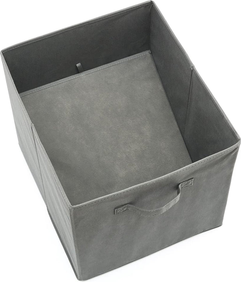 Set van 4 opbergmanden, opvouwbare stoffen kubusdozen voor kinderspeelgoed, organizer voor kinderkamer, kast, thuis, 33 x 37 x 33 cm, grijs