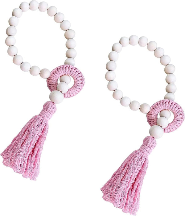 2 stuks boho gordijnhouders, embrasses, katoenen touw, gordijnhouders, gevlochten katoenen touw, gordijnhouders, gordijnen, duurzaam voor thuis, kantoor, keuken, hotel, binnengordijn, decoratief