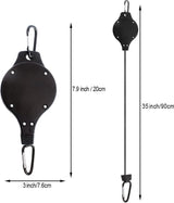 Ophangwagen met plantenrol, voor tuinmanden, 3 stuks