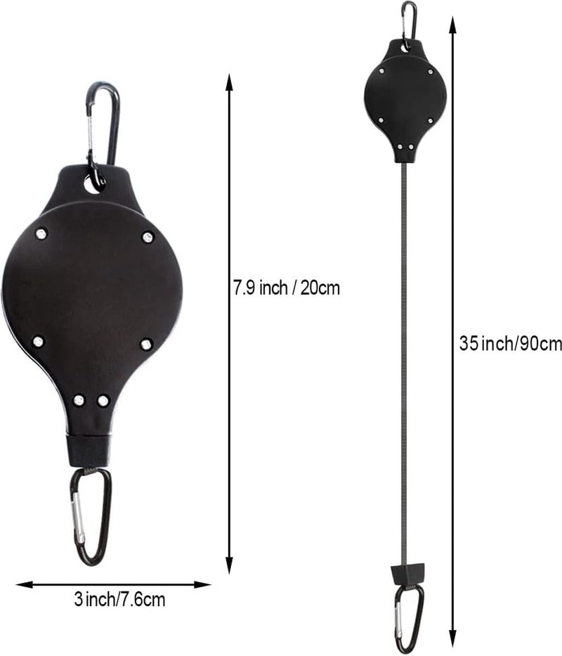 Ophangwagen met plantenrol, voor tuinmanden, 3 stuks