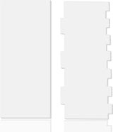 2-delige heldere acryl-taartschraper, taartdecoratiekam, taartschraper, gladde en gestreepte zij-taartschraper, suikergietkammen