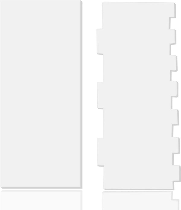 2-delige heldere acryl-taartschraper, taartdecoratiekam, taartschraper, gladde en gestreepte zij-taartschraper, suikergietkammen