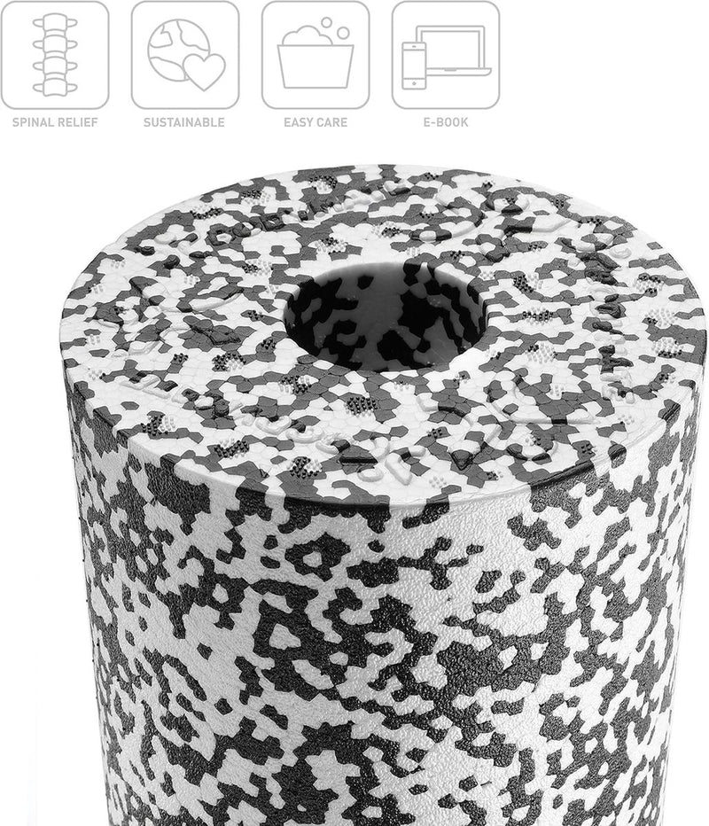 Fasciaroller, verzorging, medium hard met omlopende groef, voor ontlasting van de wervelkolom, 35 x 14 cm