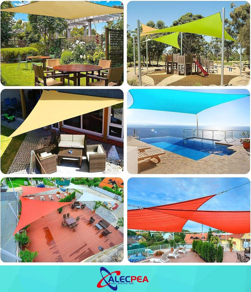 Zonnezeil bevestigingsset M6 - hoogwaardig roestvrij staal 304 - draagvermogen van 80 kg - karabijnhaken, klimgespen, wandhouders, schroeven en kunststof verlengingen inbegrepen