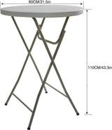 Set van 3 stretch statafelhoezen, statafels spandex stretch tafelkleed 80cm, voor bistrotafel 80-85 cm, voor ronde tafel, bruiloft, verjaardagsfeest, banket, tafeldecoratie