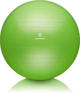 Gymnastiekbal, zitbal, trainingsbal met gratis e-book incl. luchtpomp, bal voor fitness, yoga, gymnastiek, core training, voor sterke rug als bureaustoel