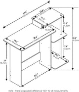 Efficiënte laptop voor thuis, notebook Computertisch, Americano, Edelstahlrohre