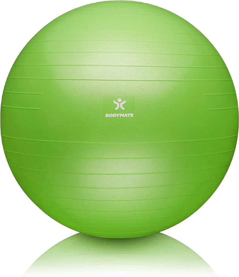 Gymnastiekbal, zitbal, trainingsbal met gratis e-book incl. luchtpomp, bal voor fitness, yoga, gymnastiek, core training, voor sterke rug als bureaustoel