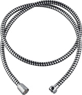 Zèbre doucheslang, PVC-kunststof, 1,5 m, verchroomd