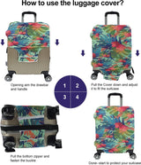 Koffer Beschermhoezen - Elastische Spandex Kofferbeschermer Cover Wasbaar Bagage Cover S/M/L/XL, Meerkleurig