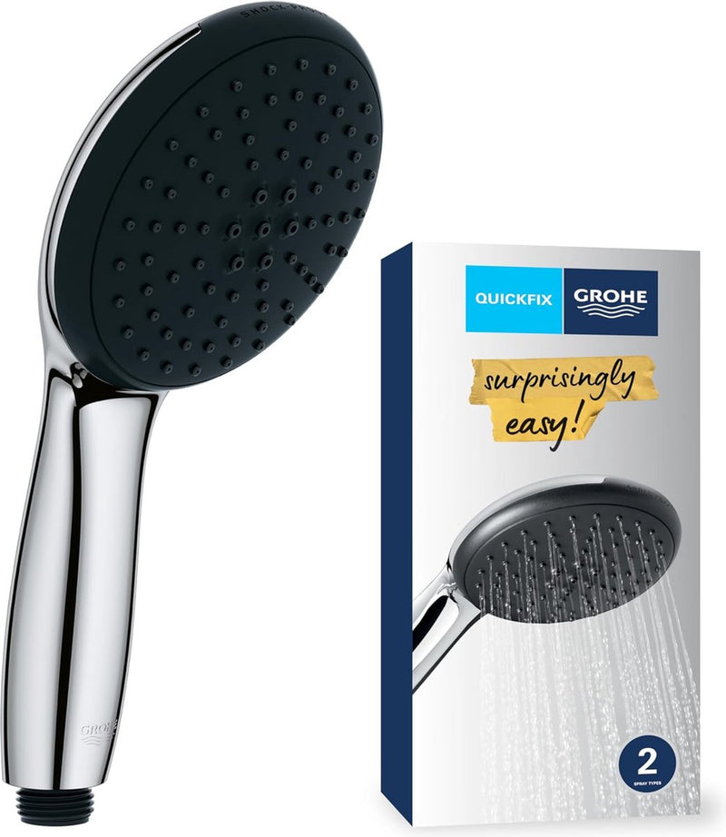 Vitalio Start 110 - handdouche (2 straalsoorten, antikalksysteem, robuust), chroom