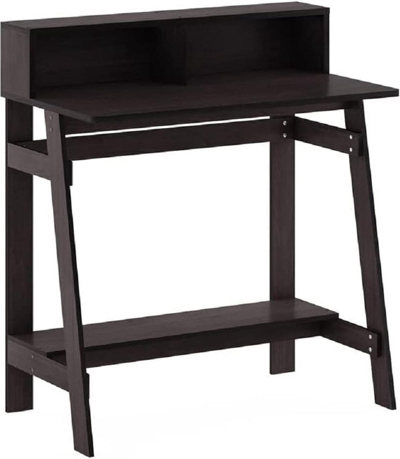 Simplistic Computertafel, pc-tafel, bureautafel, donker walnoot, 80,3 (breedte) x 90,4 (hoogte) x 45,5 (diepte) cm