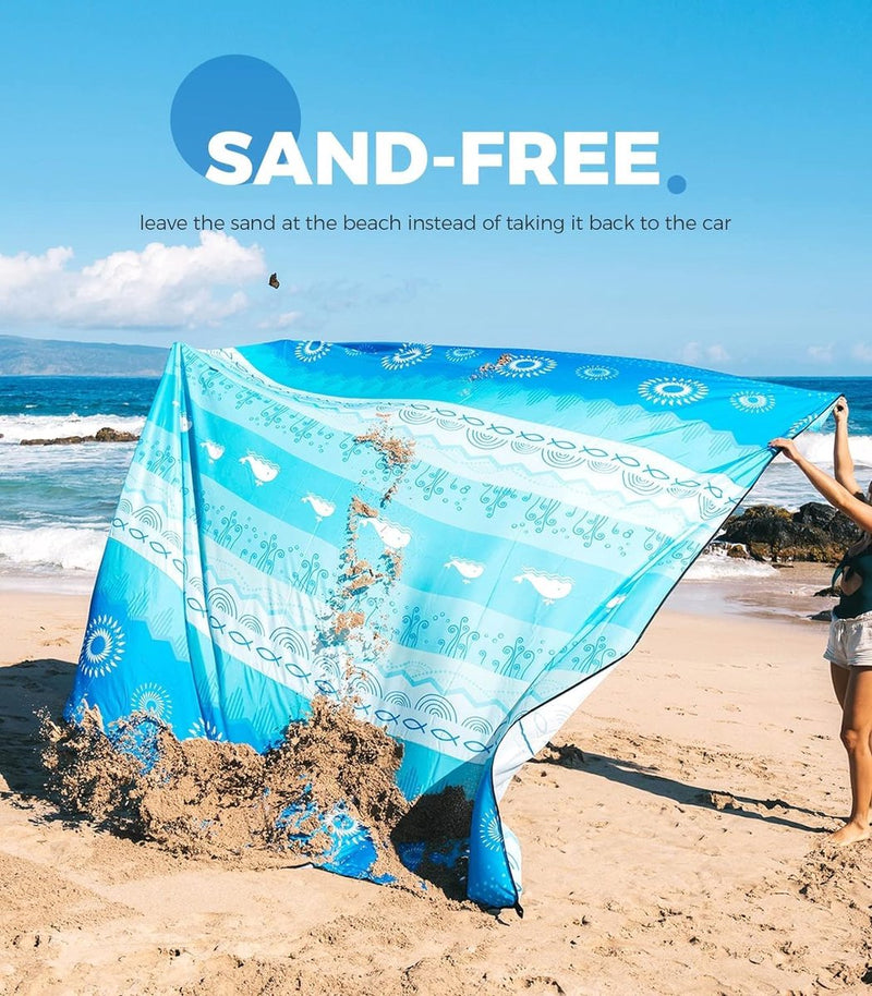 Stranddeken Zandvrij Extra groot Picknickdeken Waterdicht Zacht en duurzaam Materiaal Lichtgewicht en draagbaar Perfect voor reizen, kamperen, strandvakantie