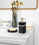 Decoratief dienblad, opbergbak van hars, cosmetische badkamerbak, achthoekige serveerplank voor slaapkamer, kaptafel, woonkamertafel, keukengootsteenaccessoires, marmerwit