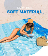 Stranddeken Zandvrij Extra groot Picknickdeken Waterdicht Zacht en duurzaam Materiaal Lichtgewicht en draagbaar Perfect voor reizen, kamperen, strandvakantie