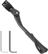 Fietsstandaard, 24-29 inch, in hoogte verstelbaar, fietsstandaard, zijstandaard, maximale belasting 40 kg, antislip fietsstandaard voor e-bike, Mon, trekkingfiets