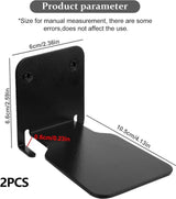 Onzichtbare boekenkast, zwevende boekenkast, metaal, verborgen geboord, gemonteerde boekenkasten, zwevende rekken voor muren, boekorganizers voor slaapkamer, kantoor, keuken, 2 stuks