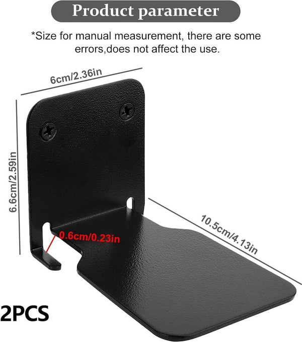Onzichtbare boekenkast, zwevende boekenkast, metaal, verborgen geboord, gemonteerde boekenkasten, zwevende rekken voor muren, boekorganizers voor slaapkamer, kantoor, keuken, 2 stuks