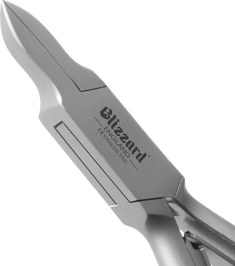 Nageltang - hoektang zeer slanke smalle punt - podologie-gereedschap voor fijne hoekwerkzaamheden - voetverzorging roestvrij staal - 13 cm