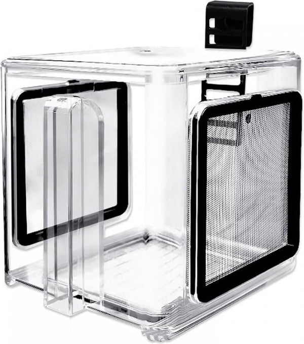 Viskweekbox, transparante acryl vis isolatiebox afneembaar aquarium kweekbak voor babyvissen, garnalen, clownvissen, guppy's, klein formaat