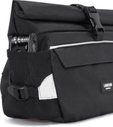 Stuurtas Zwart - 2 in 1 Fietstas & Schoudertas - Bikepacking Tas voor Voorstuur met Reflectie - Waterafstotend