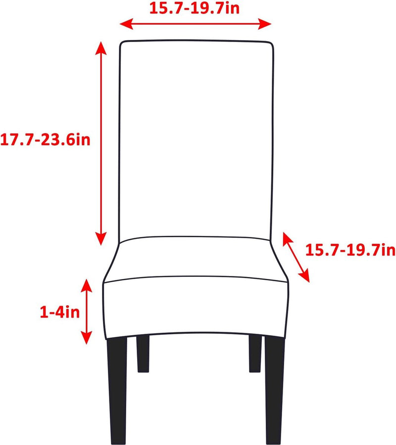 Stoelhoezen, set van 4 stretch, moderne stoelhoezen voor eetkamerstoelen, stoelhoezen voor kantelstoelen, universeel, wasbaar, afneembare stoelhoes voor eetkamer, hotel, banket, keuken,