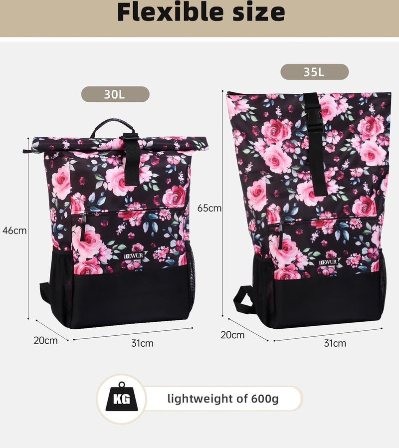 35 liter thermische rugzak, koelrugzak, koeltas, waterdichte picknickrugzak met flesopener, voor picknick, camping, strand, wandelen, reizen, winkelen