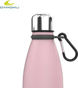 Roestvrijstalen waterfles | 100% lekvrij | Houdt 12 uur warm en 24 uur koud BPA-vrij en gezond | Modieuze kleur, ideaal voor dagelijks gebruik en buitengebruik Roze | 500 ml