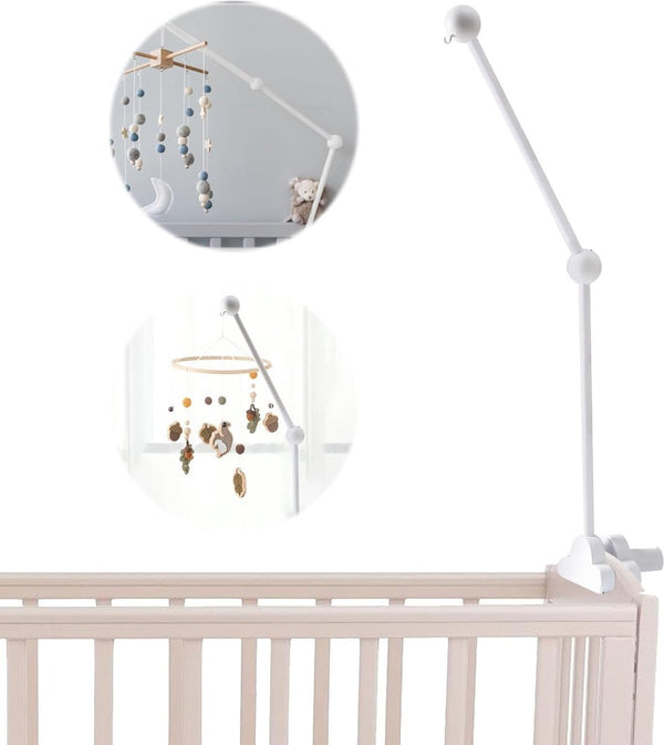 Mobiele houder van hout voor luiertafel, mobiele houder, wit, mobiele houder, draaibaar, wolkendesign voor bed, hangende bedbel, kinderbed, box, doe-het-zelf, decoratief artikel