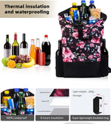 35 liter thermische rugzak, koelrugzak, koeltas, waterdichte picknickrugzak met flesopener, voor picknick, camping, strand, wandelen, reizen, winkelen