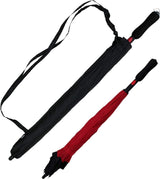 Omkeerparaplu automatisch - kan ondersteboven worden geopend, Zwart/Donkerrood, Omkeerparaplu