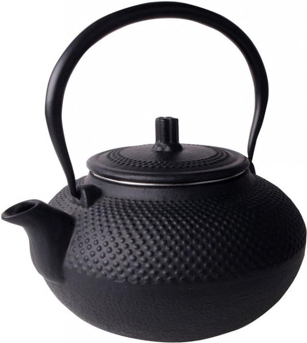 Theepot gietijzer 1,5L Asia Japan Style theezeef, theepot, zwart