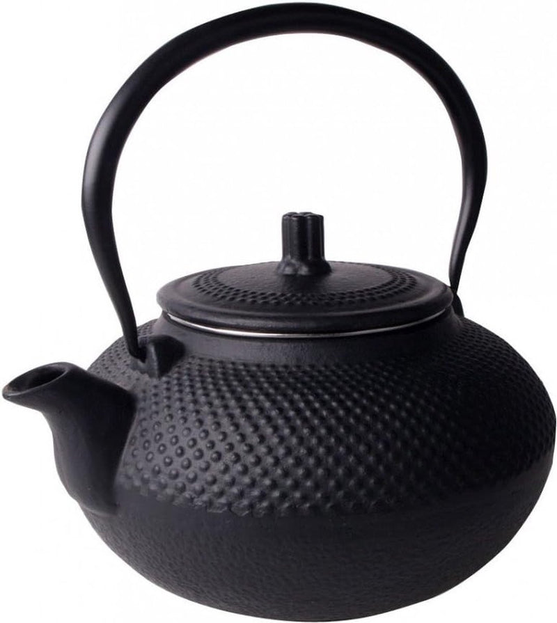 Theepot gietijzer 1,5L Asia Japan Style theezeef, theepot, zwart
