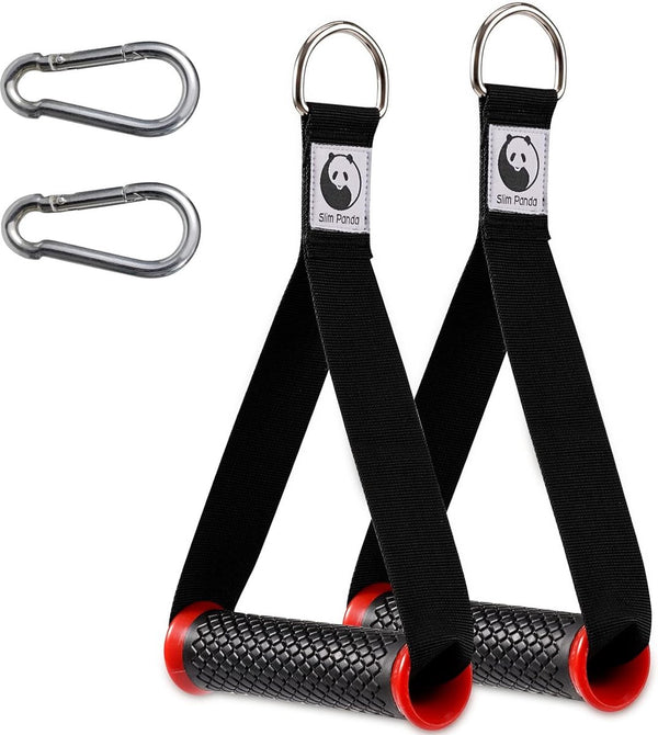 2 stuks eenhandsgrepen, lattrekgreep voor fitnessbandenset, ideaal voor workout aan het trekkoord, kabelstation of krachttoren, oefeningen