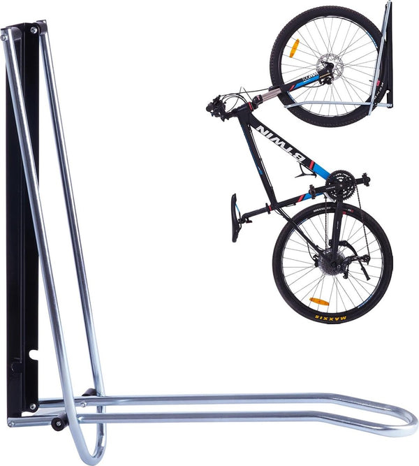 Fietsstandaard, verticale fietswandhouder, bandbreedte minder dan 6 cm, ruimtebesparende garage, fietshaak