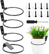 Bloempothouder, opvouwbare bloempothouder, voor buiten, wandmontage, plantenpothouder, wandplanter, rek (13,5 x 11 x 6,5 cm)