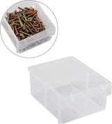 Opbergdoos voor kleine onderdelen, uitbreidbaar, 8 vakken, sorteerbox voor kleine onderdelen, opbergdoos, werkplaats